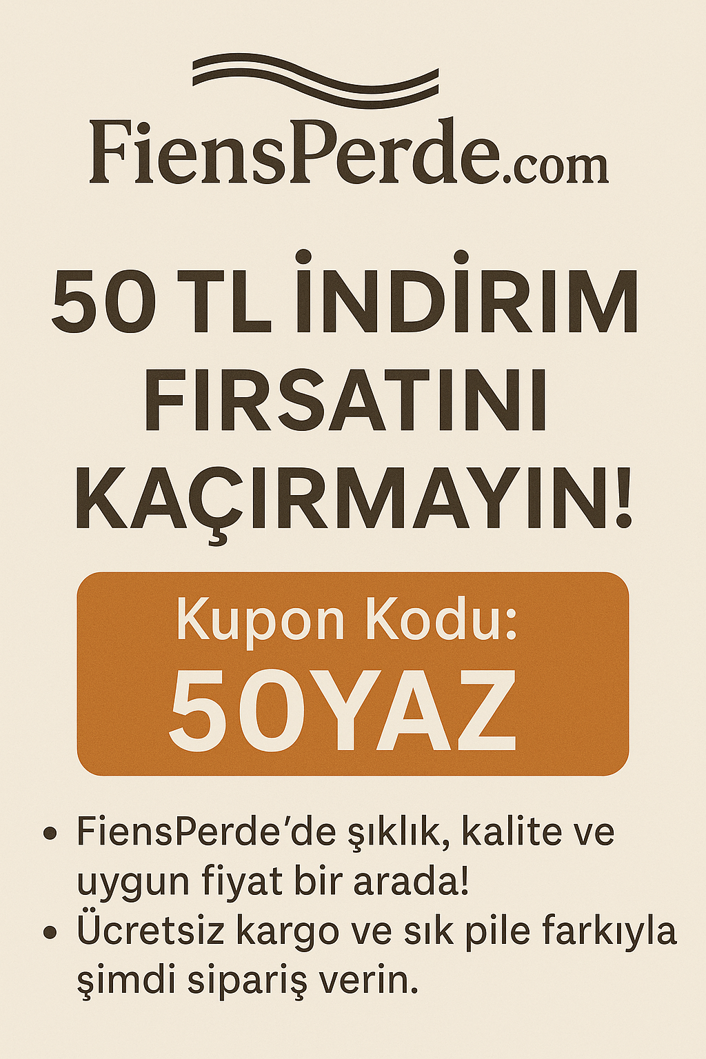 Ev Dekorasyonuna Şıklık Katarken 50 TL Tasarruf Edin!